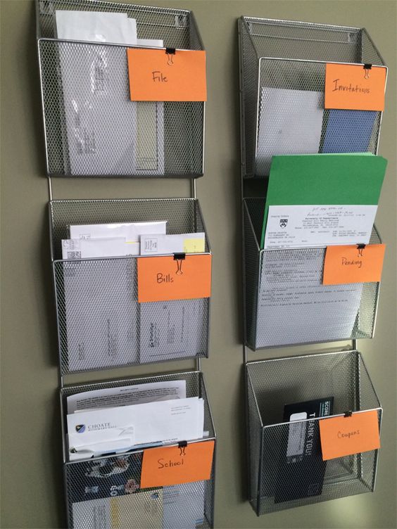 I portafili a muro per documenti e cartelle sono un'ottima idea per i piccoli uffici domestici