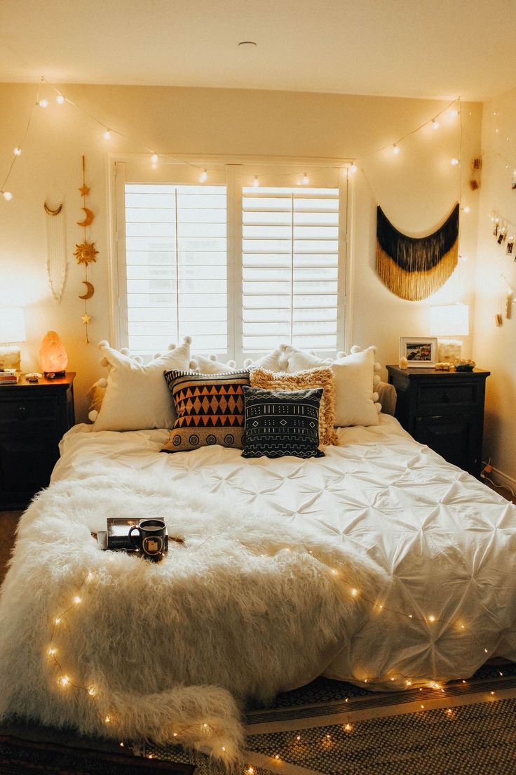 illuminazione per camera da letto romantica