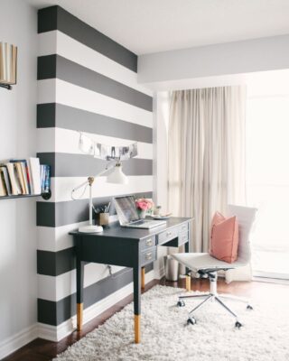 Ufficio in casa: 25 idee in bianco e nero