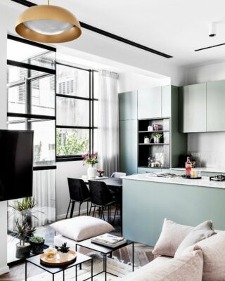 appartamento moderno in colori chiari