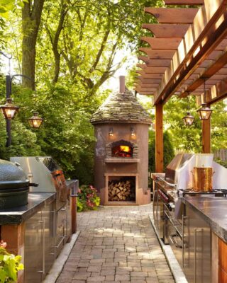 Cucine da esterno: idee per cucine da giardino con barbecue